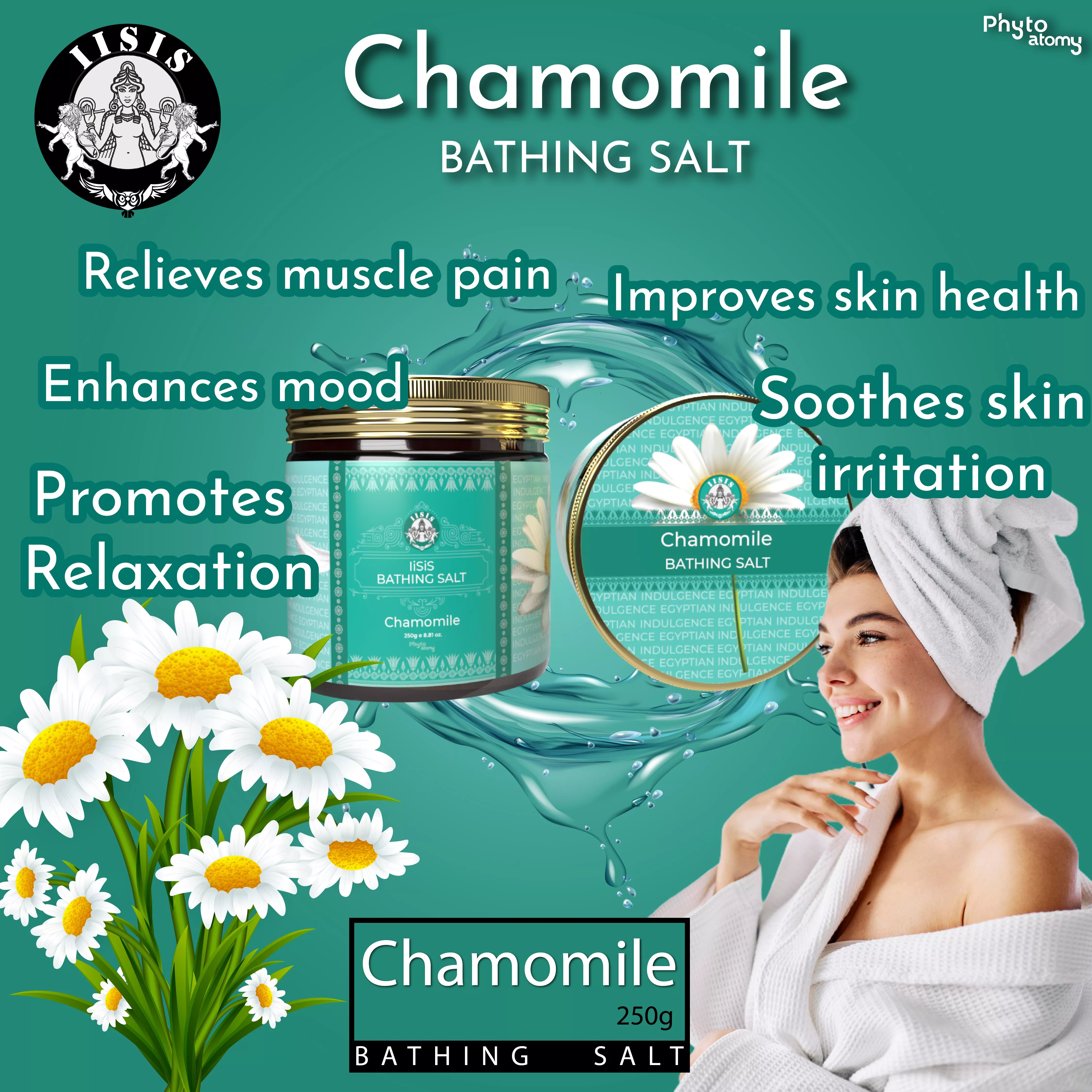RBV B2B Camomile Bath Salt  (250g) -18 Pcs.